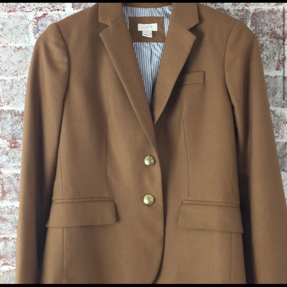 J. CREW wool camel blazer - Picture 2 of 9
